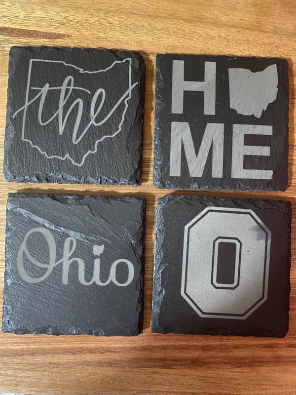 Ohio State Slate Coasters