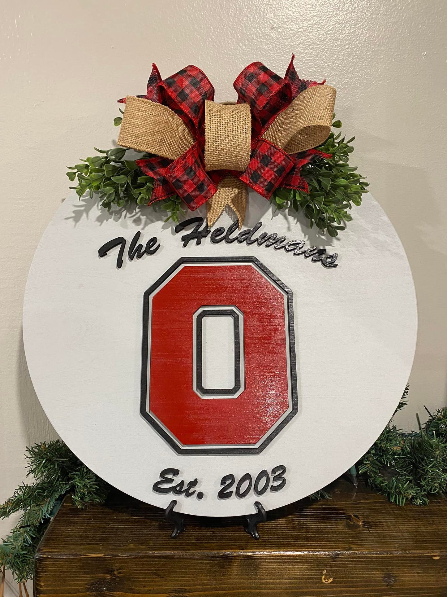 Custom 18" Round Door Sign