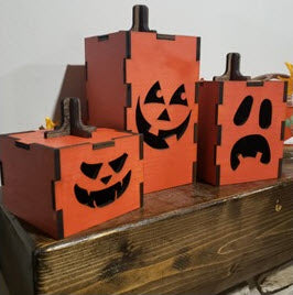 3 Piece Jack-O-Lantern Set