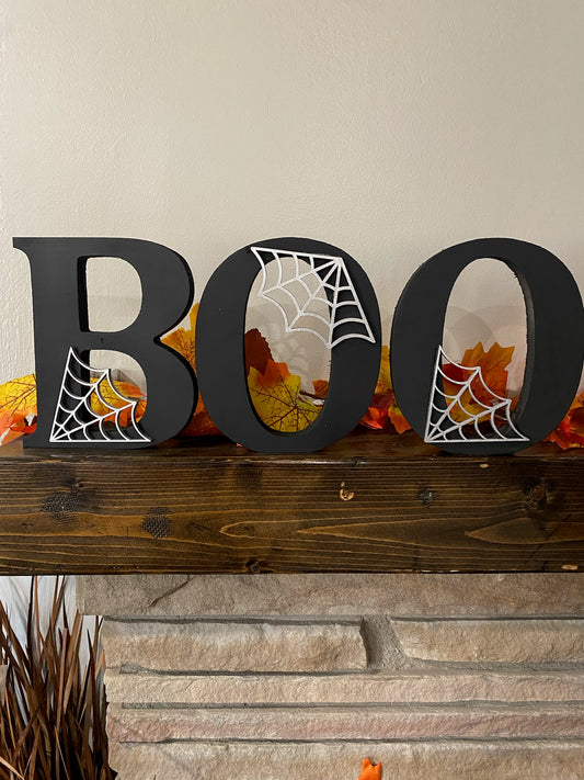 Boo Letters With Web