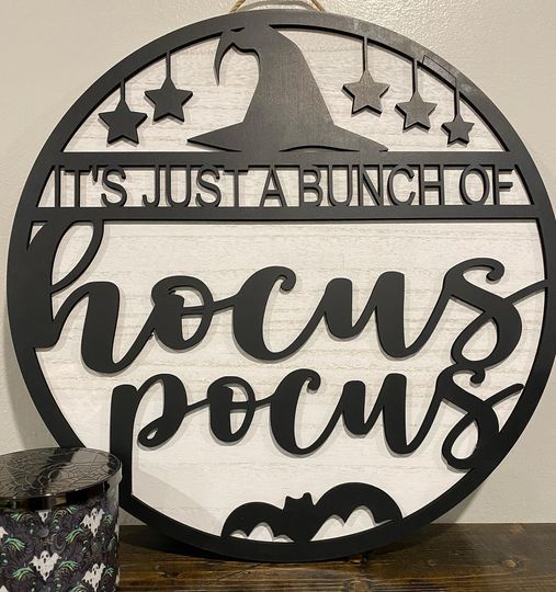 Hocus Pocus - 18" Round Sign