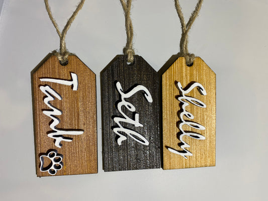 Personalized Christmas Stocking Tags