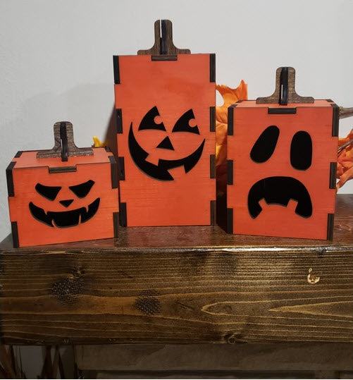 3 Piece Jack-O-Lantern Set